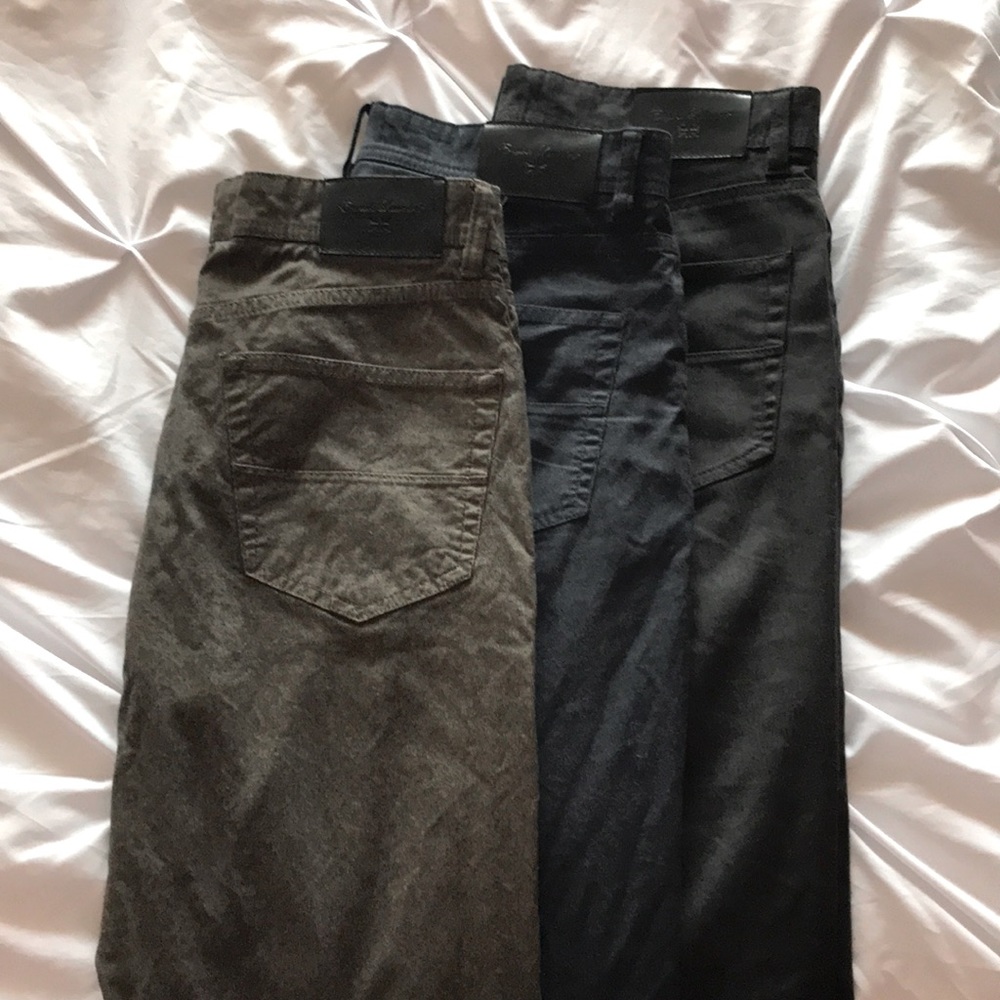 Three English laundry everyday casual pants